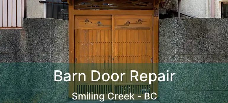 Barn Door Repair Smiling Creek - BC