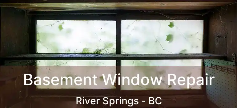 Basement Window Repair River Springs - BC