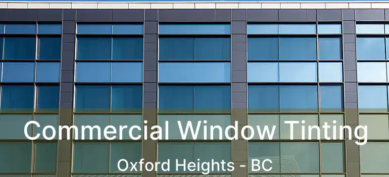 Commercial Window Tinting Oxford Heights - BC