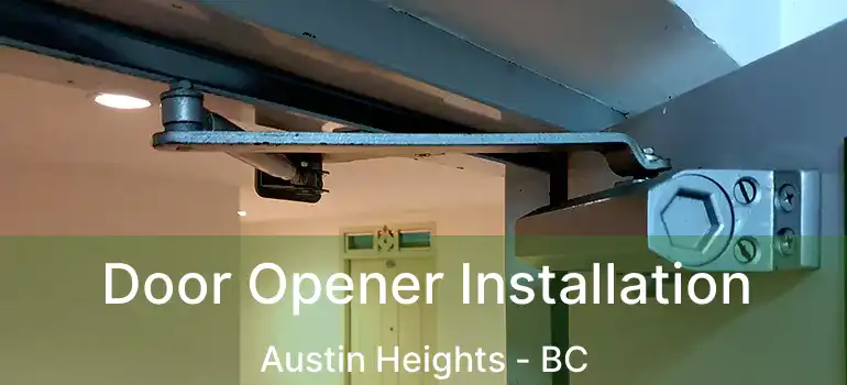 Door Opener Installation Austin Heights - BC