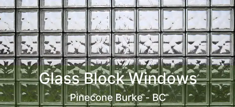 Glass Block Windows Pinecone Burke - BC