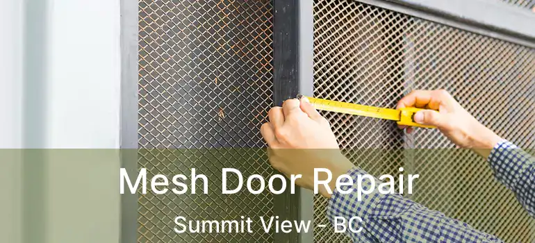 Mesh Door Repair Summit View - BC