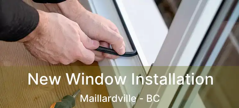 New Window Installation Maillardville - BC