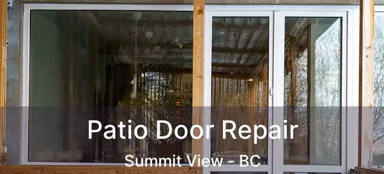 Patio Door Repair Summit View - BC
