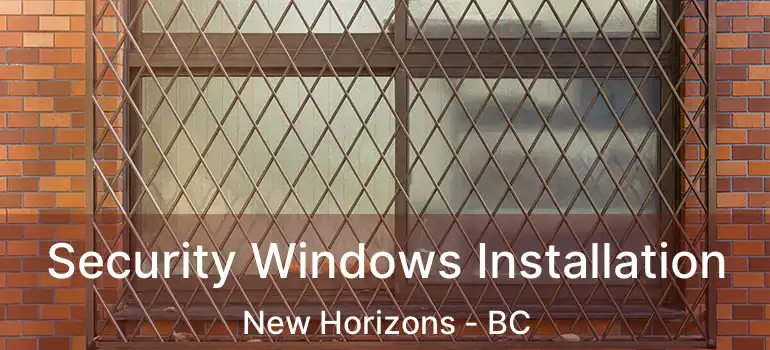 Security Windows Installation New Horizons - BC