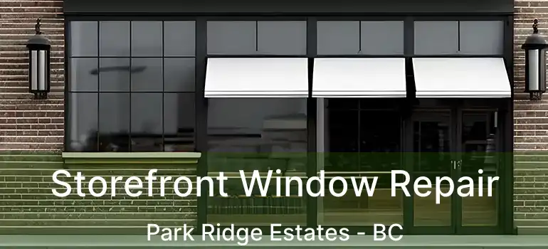 Storefront Window Repair Park Ridge Estates - BC