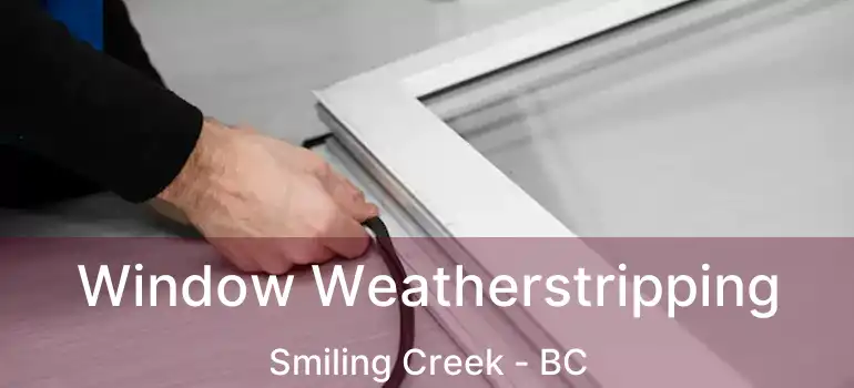 Window Weatherstripping Smiling Creek - BC